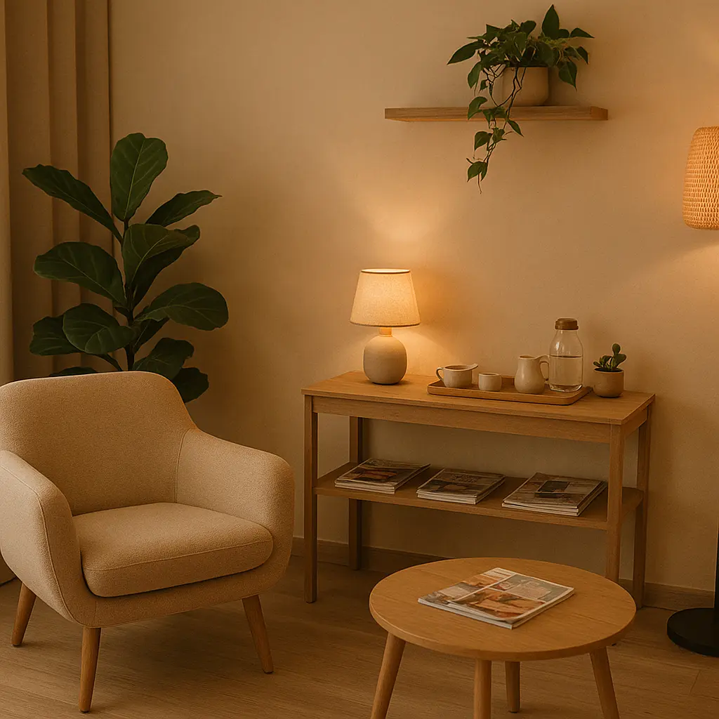 פינת המתנה רגועה