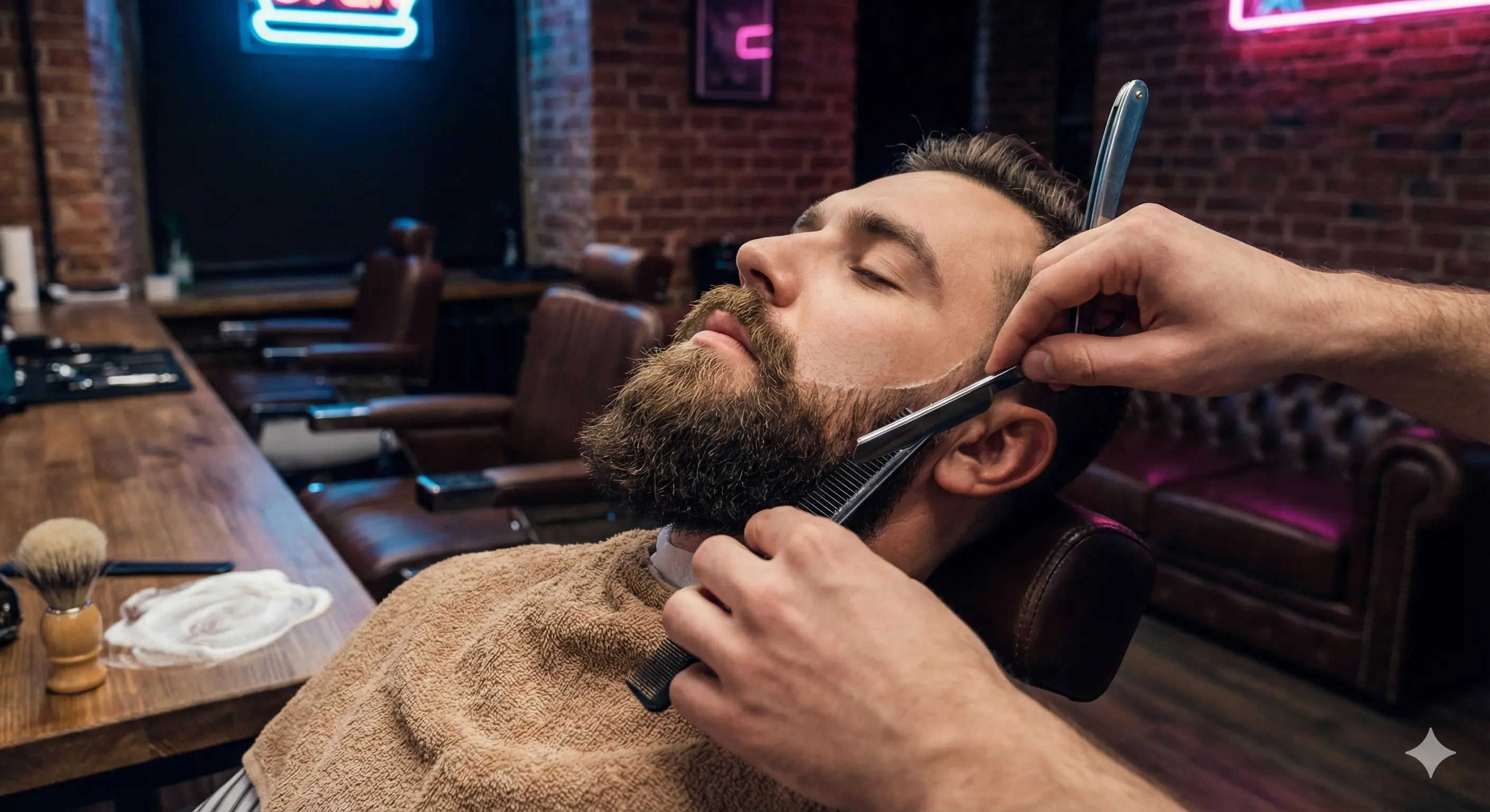 דיטייל של עיצוב זקן