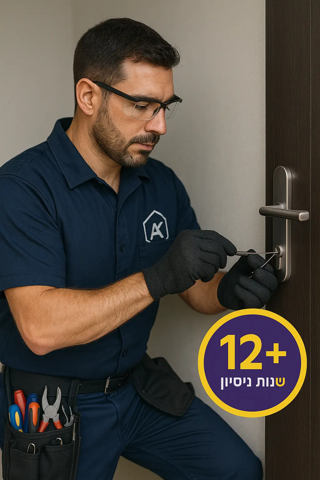 מוטי אהרון, מנעולן מוסמך עם 12+ שנות ניסיון בעבודה