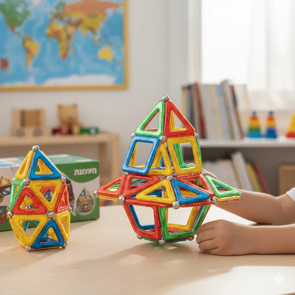 משחק הרכבה מגנטי