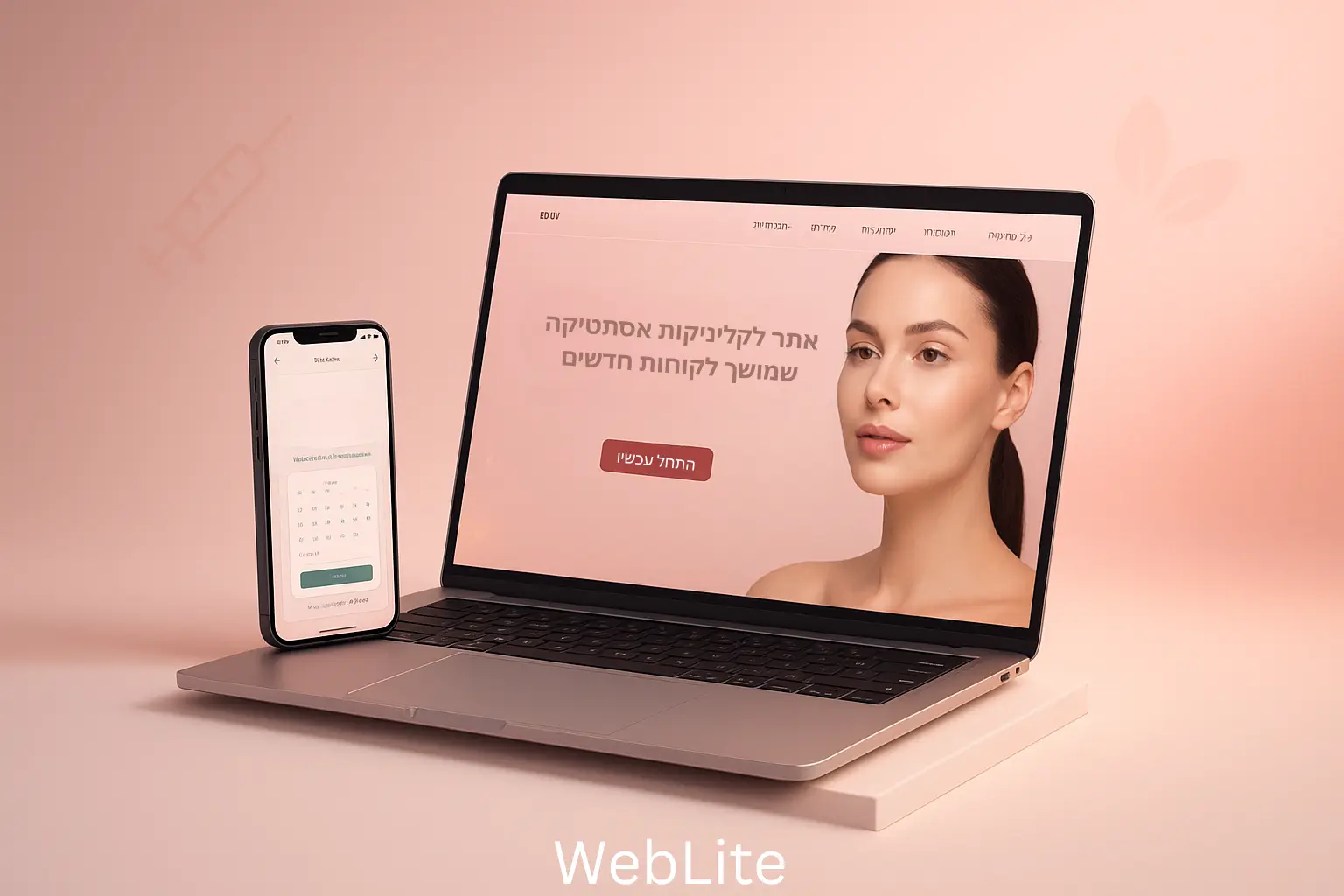 אישה מקבלת טיפול פנים מקצועי בקליניקת אסתטיקה – קליניקה עם אתר WebLite
