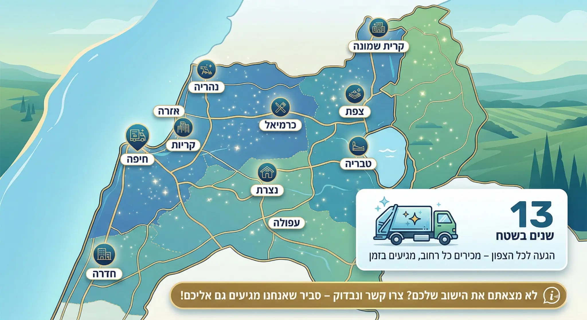 אזור שירות ניצוץ מבריק – צפון הארץ