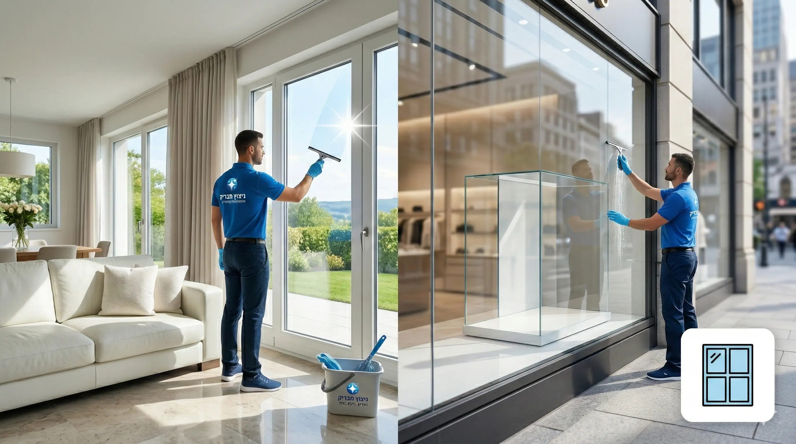 ניקיון חלונות וויטרינה